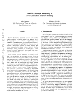 Dovetail: Stronger Anonymity in Next-Generation Internet Routing