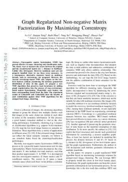 Graph Regularized Non-negative Matrix Factorization By Maximizing
  Correntropy