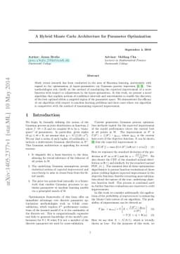 A Hybrid Monte Carlo Architecture for Parameter Optimization