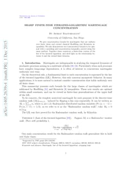 Sharp Finite-Time Iterated-Logarithm Martingale Concentration