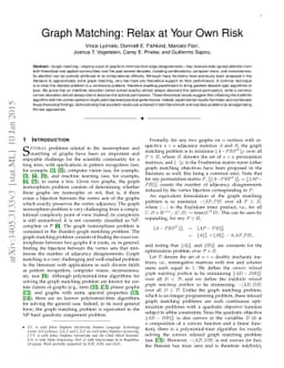 Graph Matching: Relax at Your Own Risk