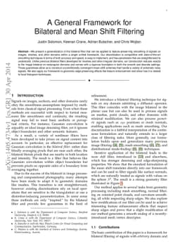 A General Framework for Bilateral and Mean Shift Filtering
