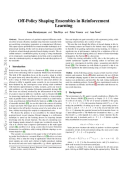 Off-Policy Shaping Ensembles in Reinforcement Learning