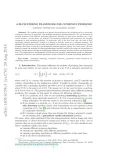 A Bi-clustering Framework for Consensus Problems
