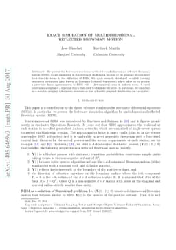 Exact Simulation of Multidimensional Reflected Brownian Motion
