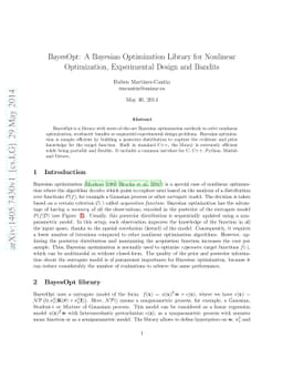 BayesOpt: A Bayesian Optimization Library for Nonlinear Optimization,
  Experimental Design and Bandits
