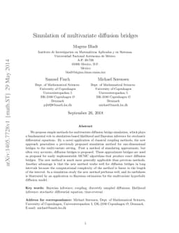 Simulation of multivariate diffusion bridge