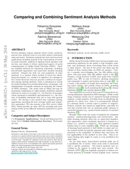 Comparing and Combining Sentiment Analysis Methods