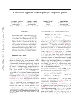 A variational approach to stable principal component pursuit