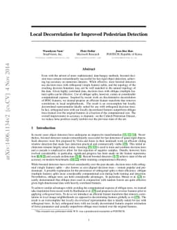 Local Decorrelation For Improved Detection