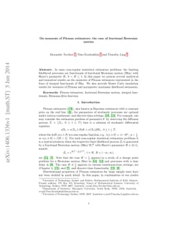 On moments of Pitman estimators: the case of fractional Brownian Motion