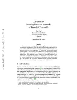 Advances in Learning Bayesian Networks of Bounded Treewidth