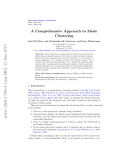 A Comprehensive Approach to Mode Clustering