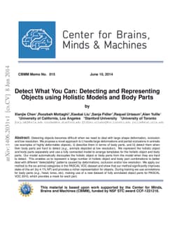 Detect What You Can: Detecting and Representing Objects using Holistic
  Models and Body Parts