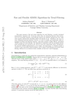 Fast and Flexible ADMM Algorithms for Trend Filtering