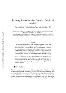 Learning Latent Variable Gaussian Graphical Models