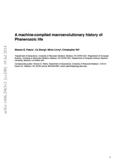 A machine-compiled macroevolutionary history of Phanerozoic life