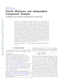 Fourth Moments and Independent Component Analysis