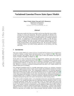 Variational Gaussian Process State-Space Models