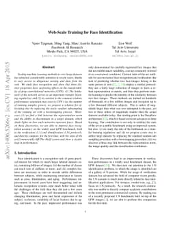 Web-Scale Training for Face Identification
