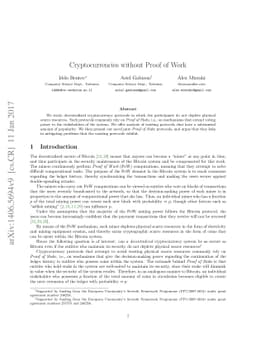 Cryptocurrencies without Proof of Work