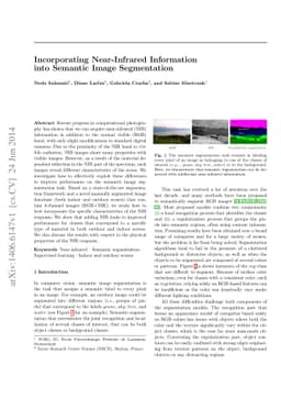 Incorporating Near-Infrared Information into Semantic Image Segmentation