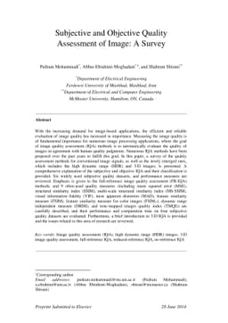 Subjective and Objective Quality Assessment of Image: A Survey