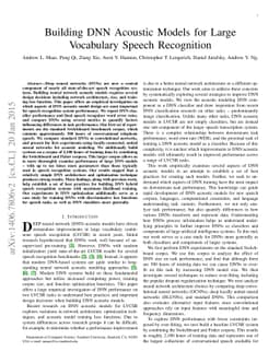 Building DNN Acoustic Models for Large Vocabulary Speech Recognition
