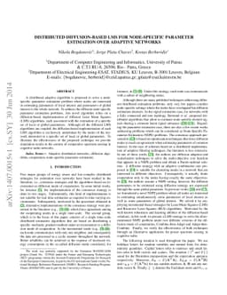 Distributed Diffusion-based LMS for Node-Specific Parameter Estimation
  over Adaptive Networks