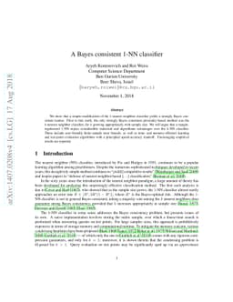A Bayes consistent 1-NN classifier
