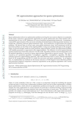 DC approximation approaches for sparse optimization