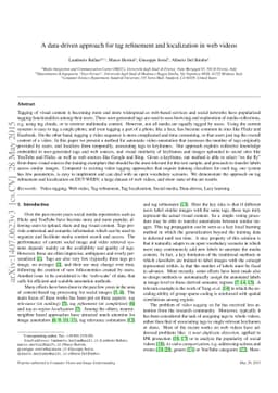A Data-Driven Approach for Tag Refinement and Localization in Web Videos