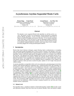 Asynchronous Anytime Sequential Monte Carlo