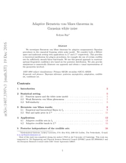 Adaptive Bernstein-von Mises theorems in Gaussian white noise