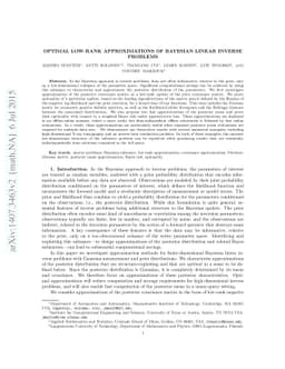 Optimal low-rank approximations of Bayesian linear inverse problems