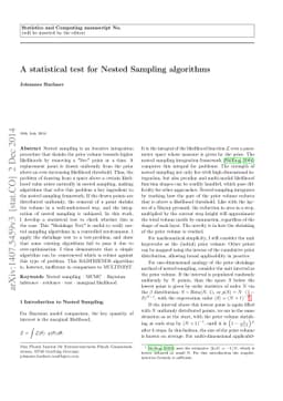 A statistical test for Nested Sampling algorithms