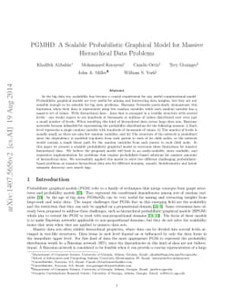 PGMHD: A Scalable Probabilistic Graphical Model for Massive Hierarchical
  Data Problems