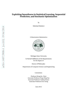 Exploiting Smoothness in Statistical Learning, Sequential Prediction,
  and Stochastic Optimization