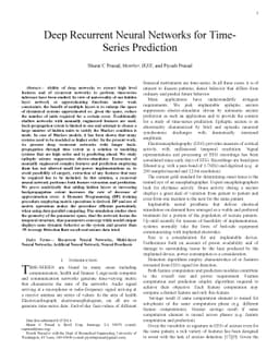 Deep Recurrent Neural Networks for Time Series Prediction