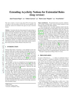 Extending Acyclicity Notions for Existential Rules (\emph{long version})