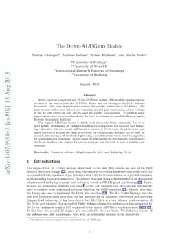 The DUNE-ALUGrid Module