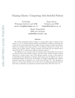 Chasing Ghosts: Competing with Stateful Policies