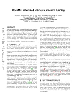 OpenML: networked science in machine learning