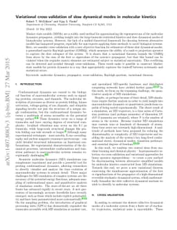 Variational cross-validation of slow dynamical modes in molecular
  kinetics