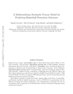 A Multiresolution Stochastic Process Model for Predicting Basketball
  Possession Outcomes