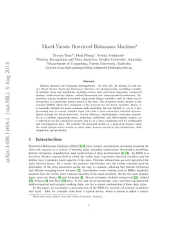 Mixed-Variate Restricted Boltzmann Machines