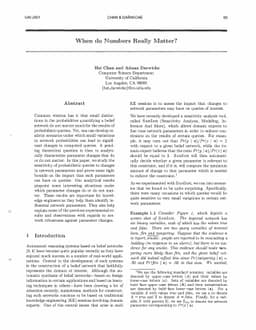 When do Numbers Really Matter?