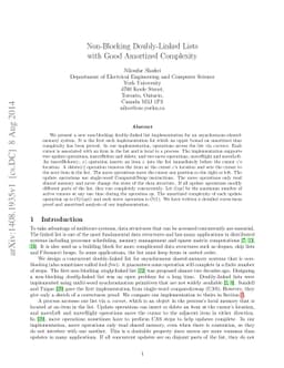 Non-Blocking Doubly-Linked Lists with Good Amortized Complexity
