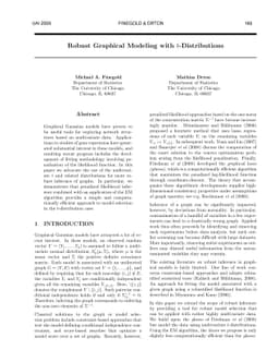 Robust Graphical Modeling with t-Distributions
