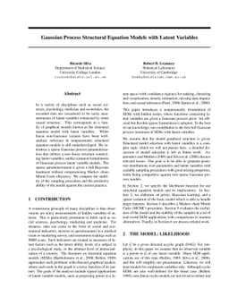 Gaussian Process Structural Equation Models with Latent Variables